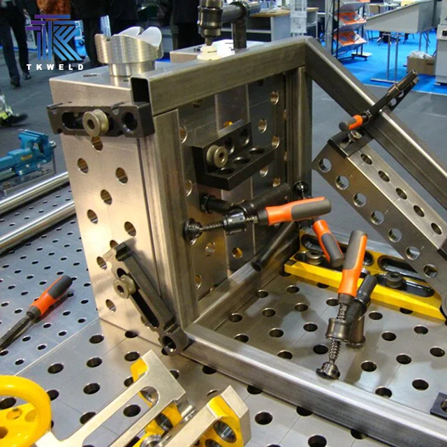 TKweld High Quality 3D/2D Multifunctional Robot Welding Table D16 D28 0.5mm Plasma Nitrided CE Certified for Construction New