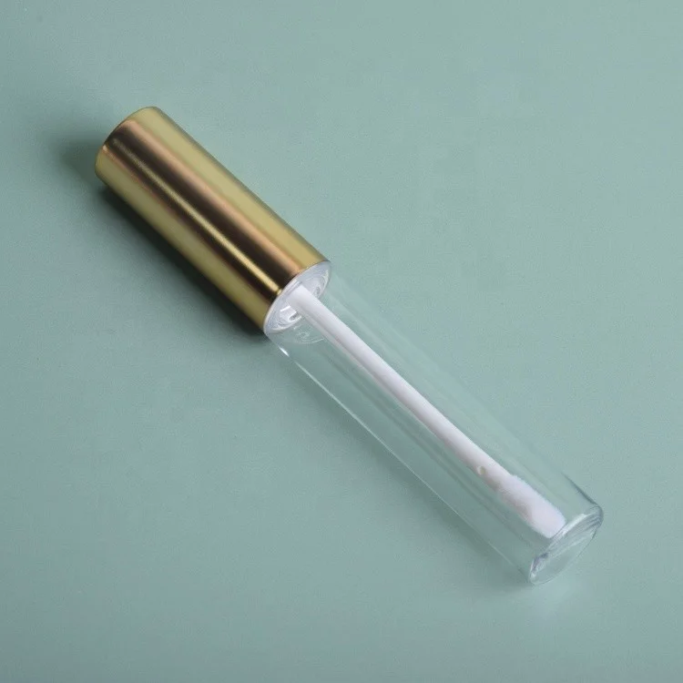 10 ml Empty Matte Black White Silver pink Slim Gold Lip Gloss Containers Tube 10ml Packaging with Wands Luxury  Lipgloss Tube