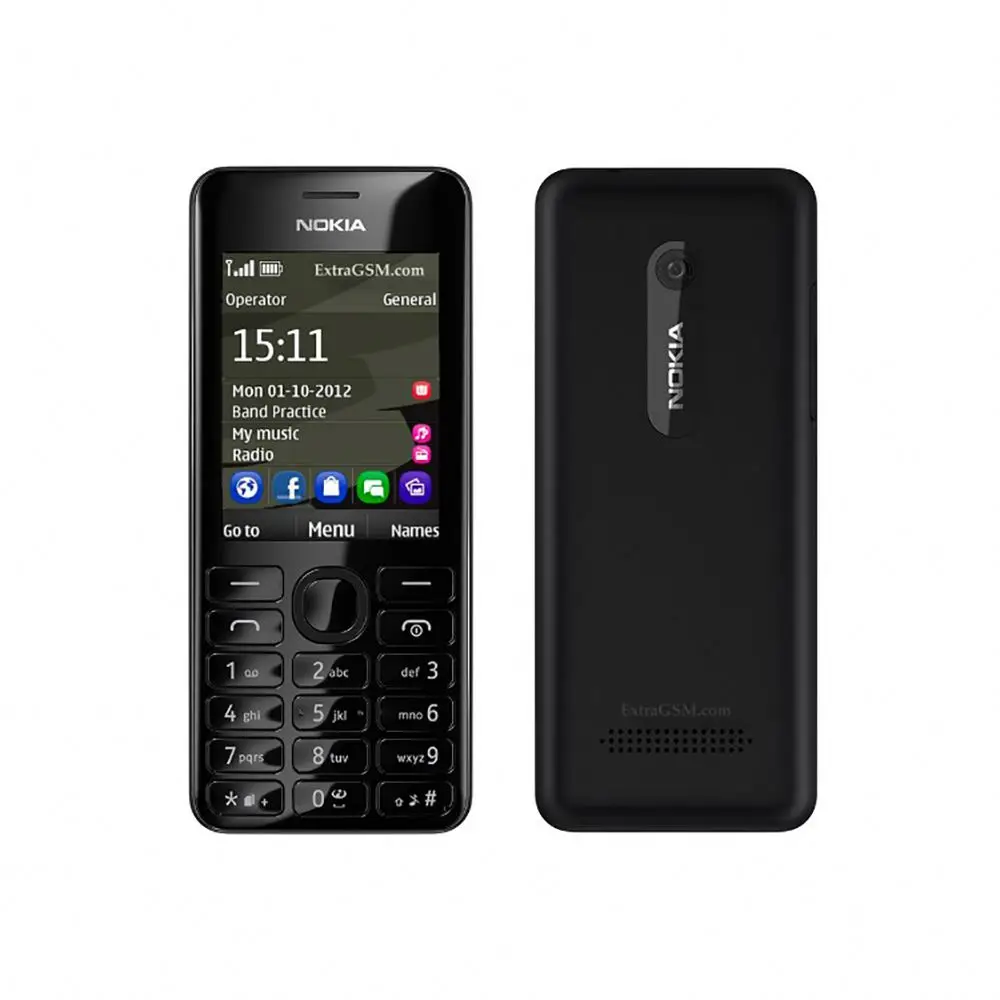 New Arrive  Keypad Smart Mobile Phone Fit for Nokia 3110C 105 108 C2-01 8210 6230 6300 E66 E63 230 208 301 N95 N73