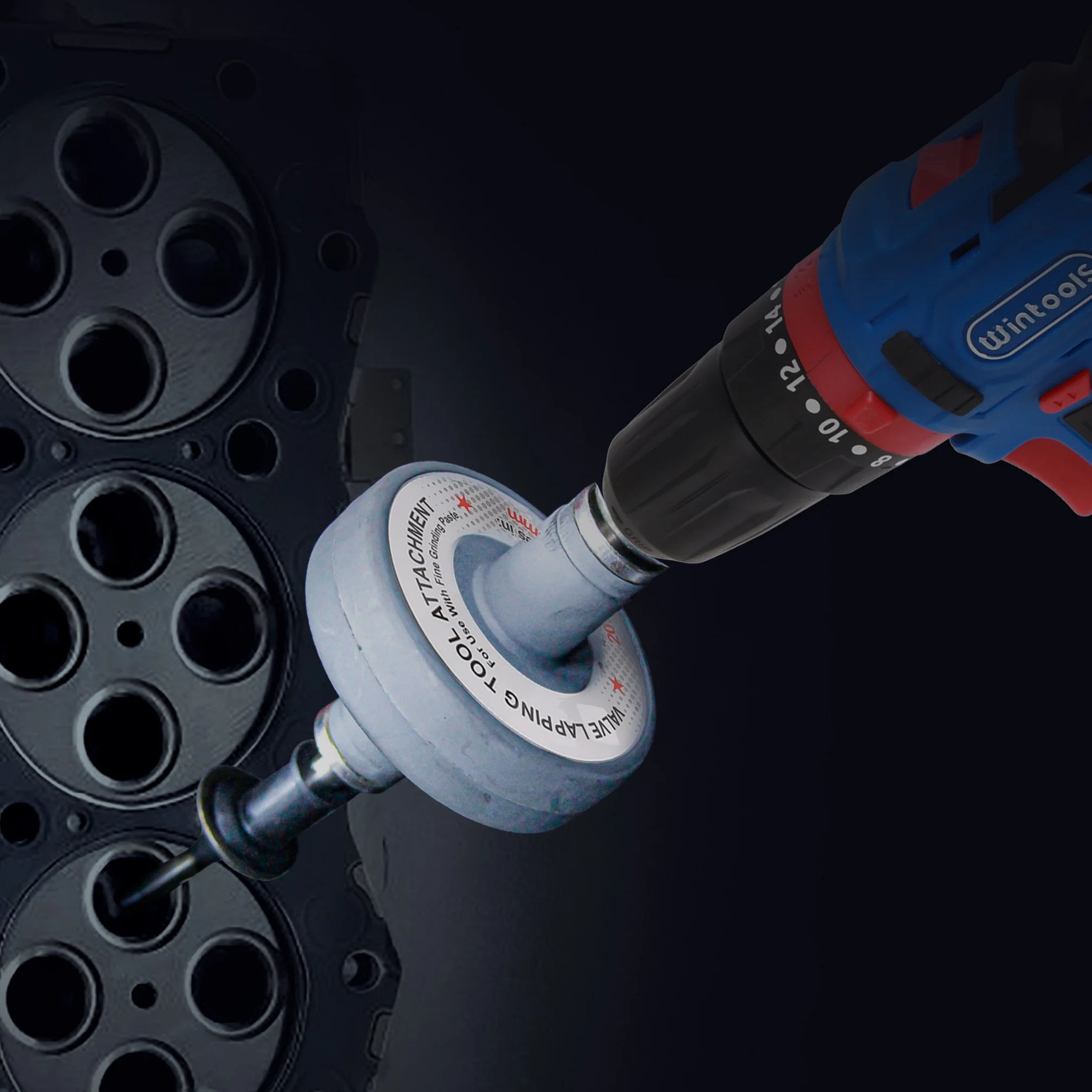 Winmax Professional Car Repair Tool Air Operated Engine Valve Lapping