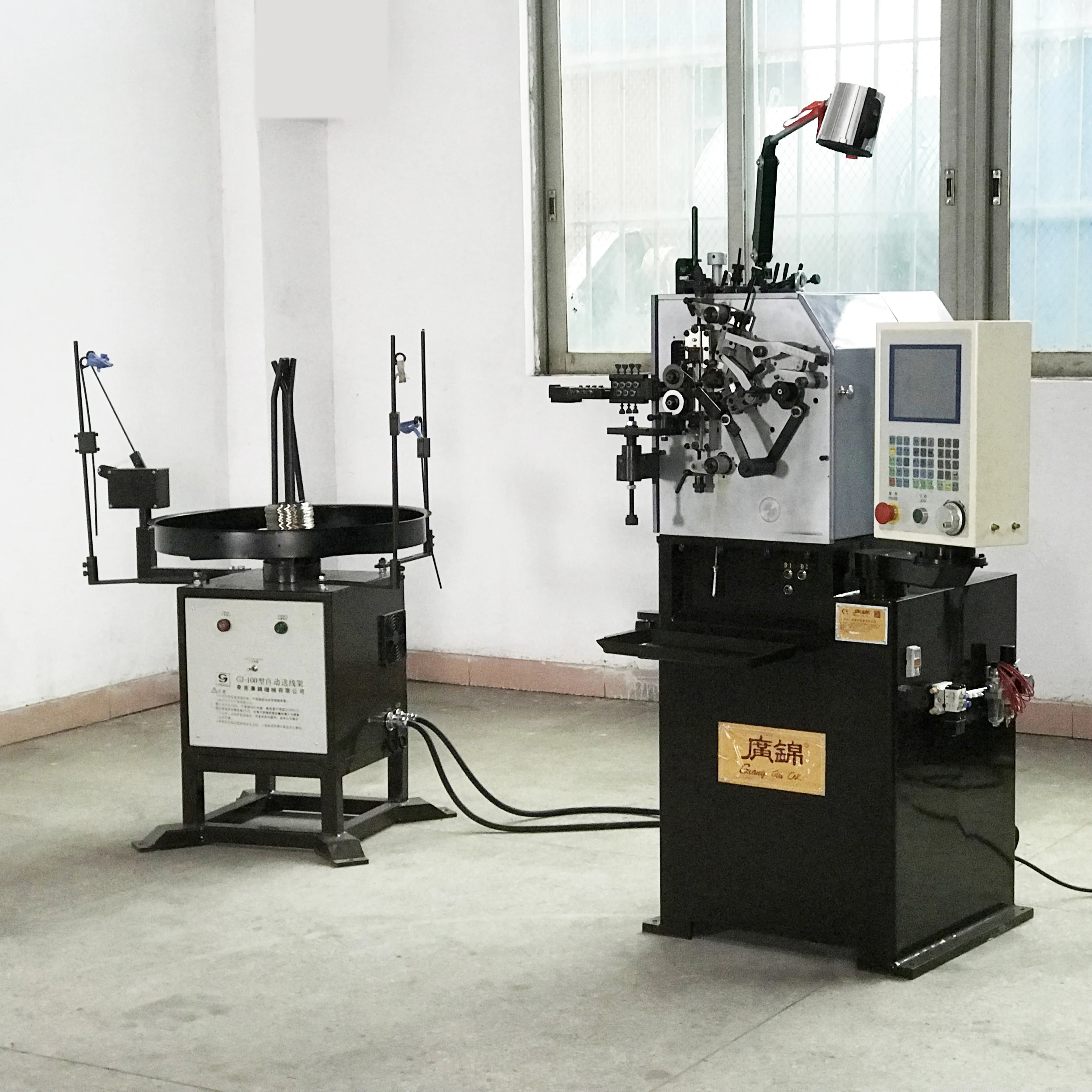 Precise 2 Axis Spring Coiling Machine  Compression Spring Making Machine China CNC Spring Machine Manufacturer oil seal