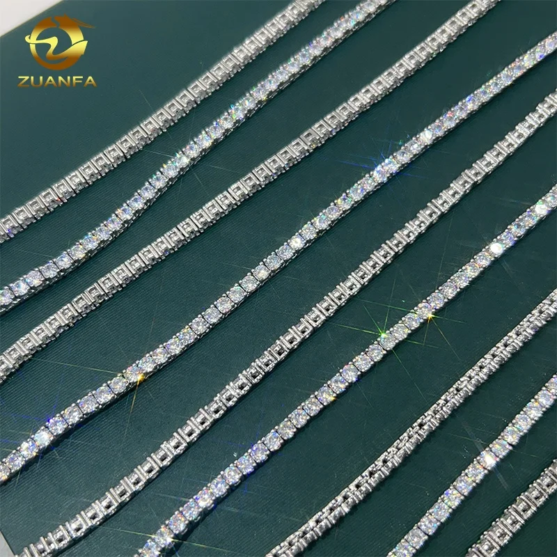 Wholesale CZ Tennis Chain Hip Hop Bling Jewelry 18K Gold Plated