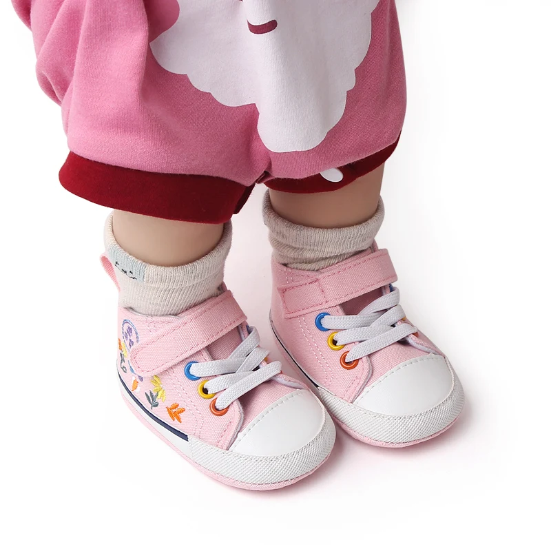 Wholesale Canvas Unisex Baby Toddler Infant Boys and Girls Shoes Baby Sneakers factory