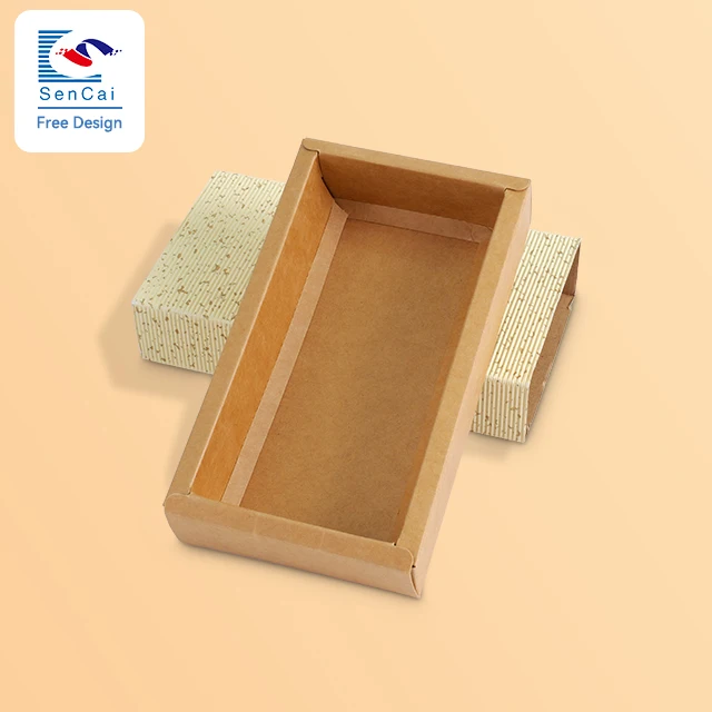 Wholesale Price Customized Hot Sale Recyclable Drawer Shape Kraft Paper Boxes With Logo