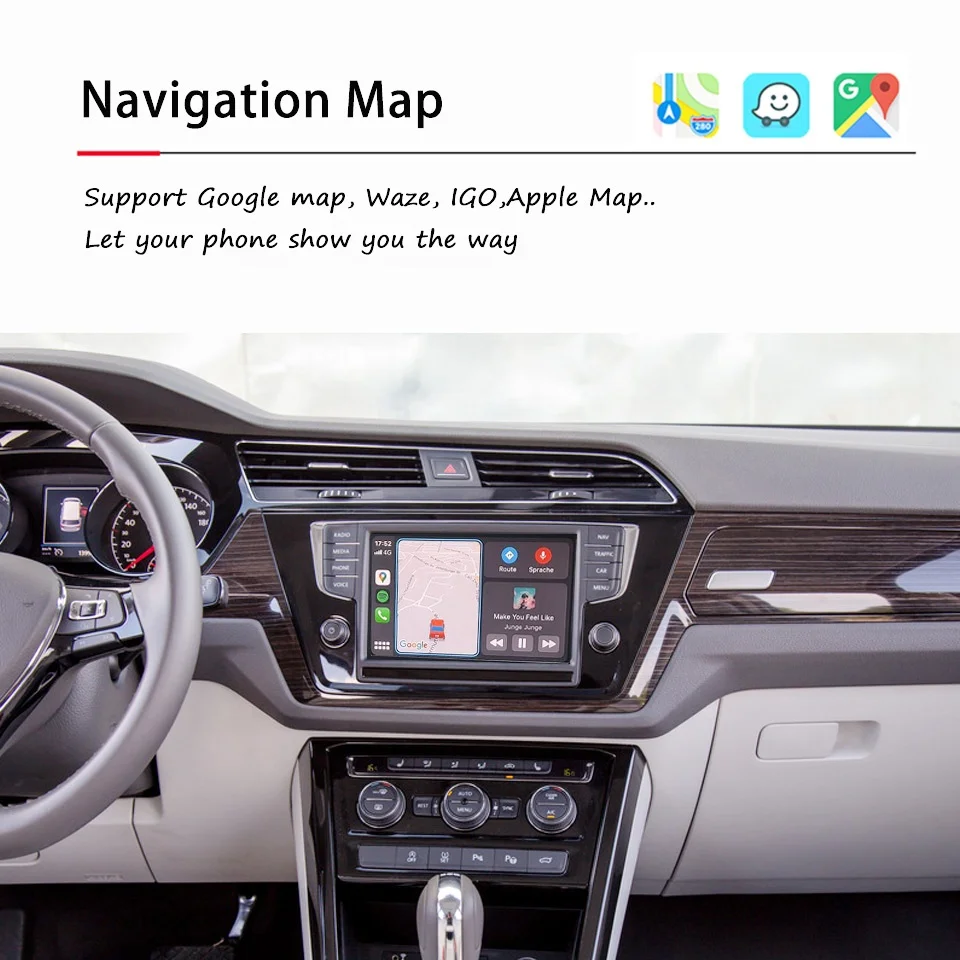 MMI Unit CarPlay Wireless Module for VW Golf MK5 MK7 Polo Passat B8 MIB2 OEM Retrofit Car Android Auto IOS16 iPhone CarPlay