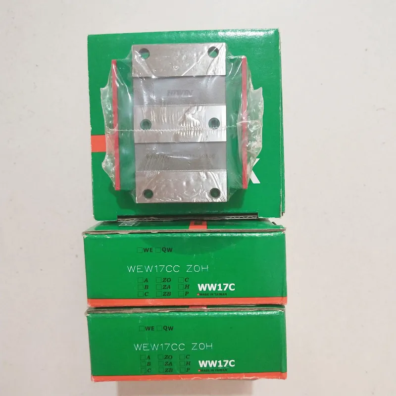 Original HIWIN Linear Guide Slide Block WEW17 WER17R WW17CC WEW17CC