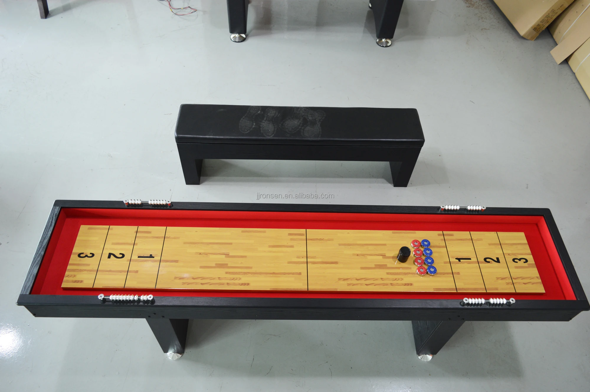 Europe Popular Indoor Sports Game 9ft 12ft 14ft 16ft Shuffleboard Table