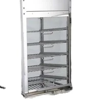 Pie Warmer Display Bun Steamer Temperature Adjusted Food Warming Display Hot Dog Showcase