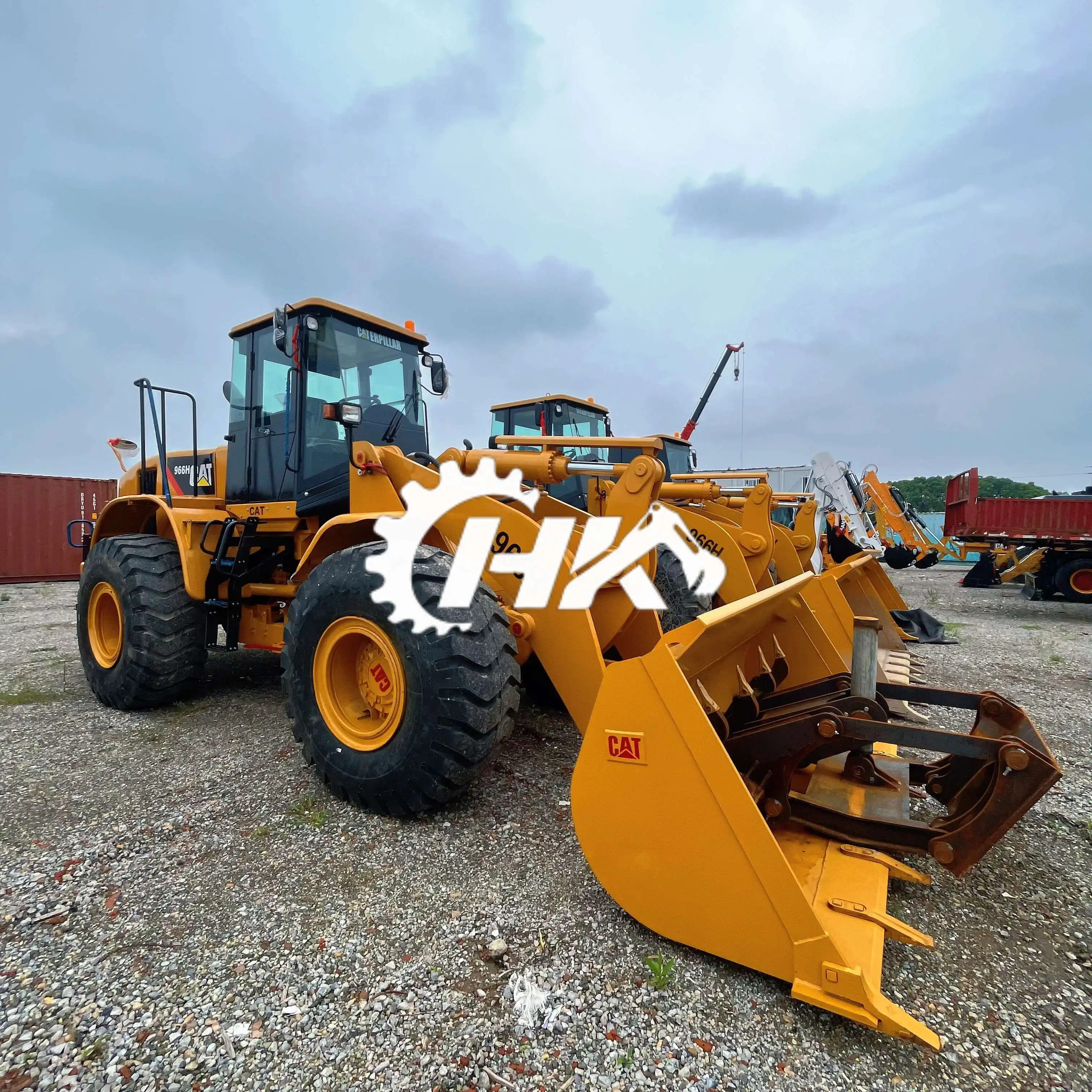 Погрузчик HANG KUI в хорошем состоянии, оригинальный японский погрузчик Caterpillar Cat966H б/у, строительная техника CAT б/у, погрузчик CAT б/у, погрузчик б/у, модель 966H