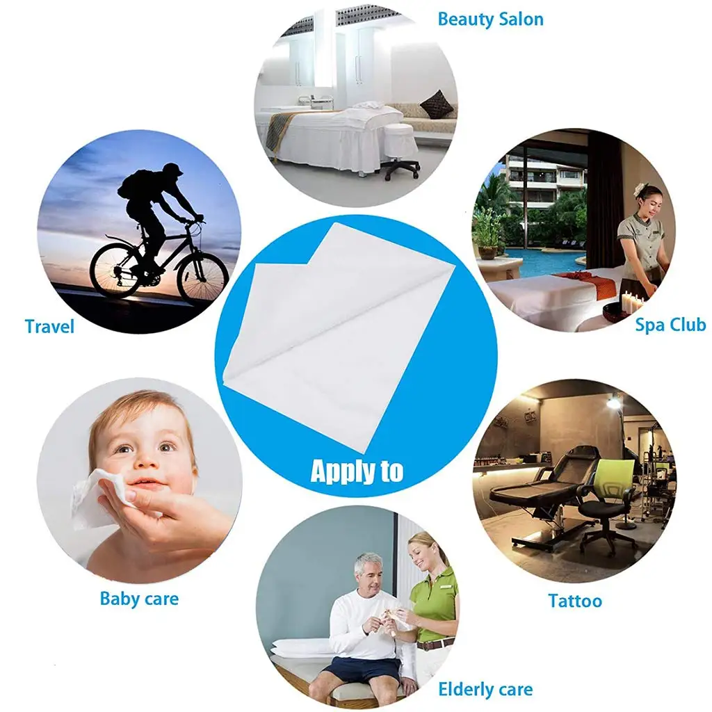 Custom Massage Table Sheets Roll Disposable Non Woven Breathable Polypropylene Fabric SPA Bed Cover
