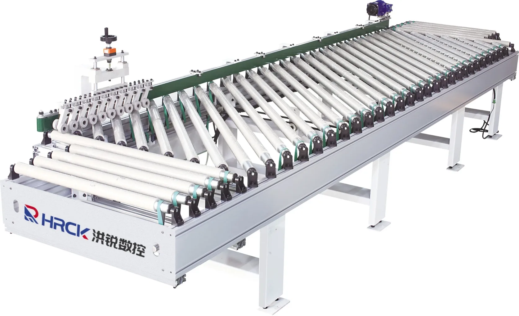 Two Edge Banding Machines Production Line With Automatic Roller Conveyor supplier