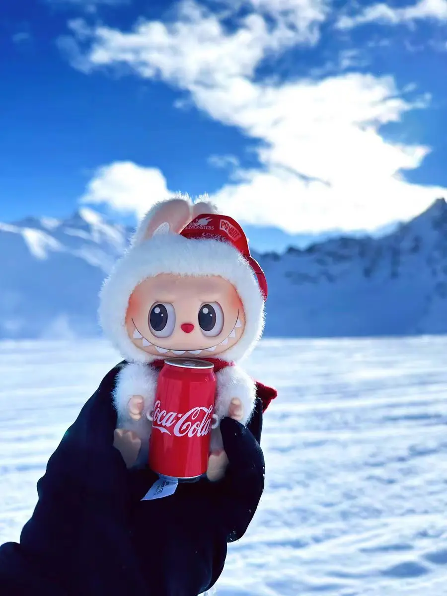 Coca Labubu Blind Box Keychain - Cute Unisex Plush Toys