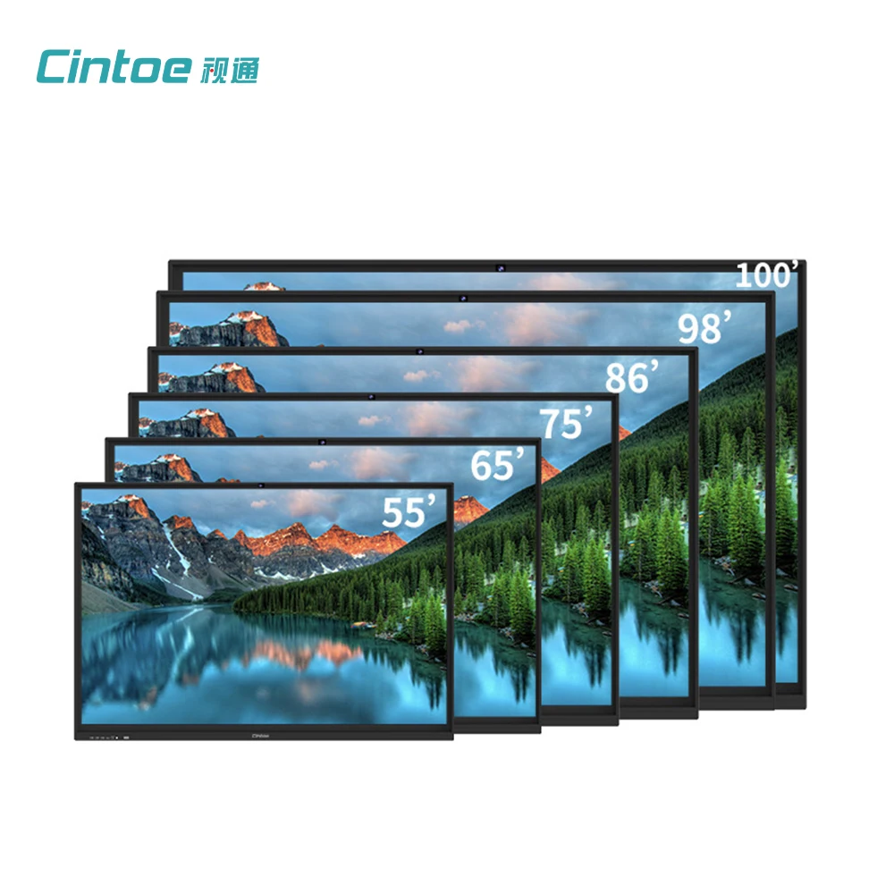 China Ckd Fitouch Ebeam Donview Cheap 86 98 108 Inch Electronic Interactive Whiteboard with Digital Pen for Conference Room