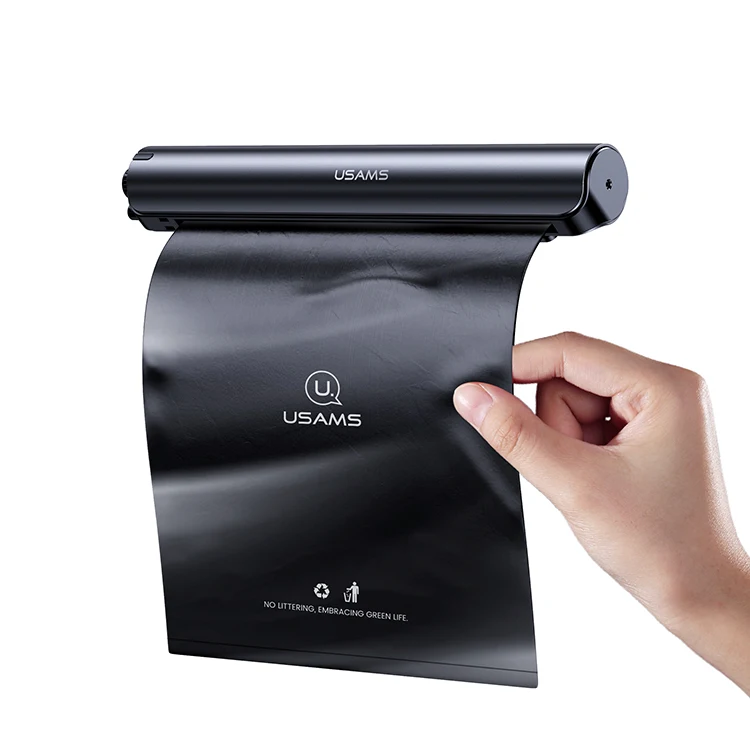 USAMS оптовая продажа приятная на ощупь герметичность 20 шт./рулон 5 кг нагрузочный останова дизайн PE автомобильный Разлагаемый мешок для