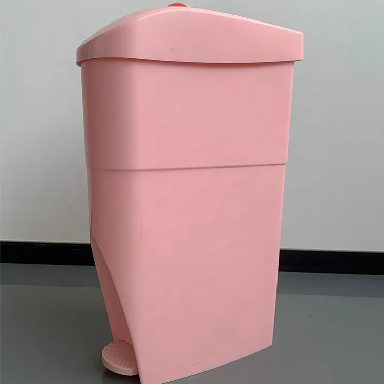 Factory OEM Garbage Dust Bin Pink Plastic Trash Can 18L Feminine Hygiene Sanitary Trash Bins