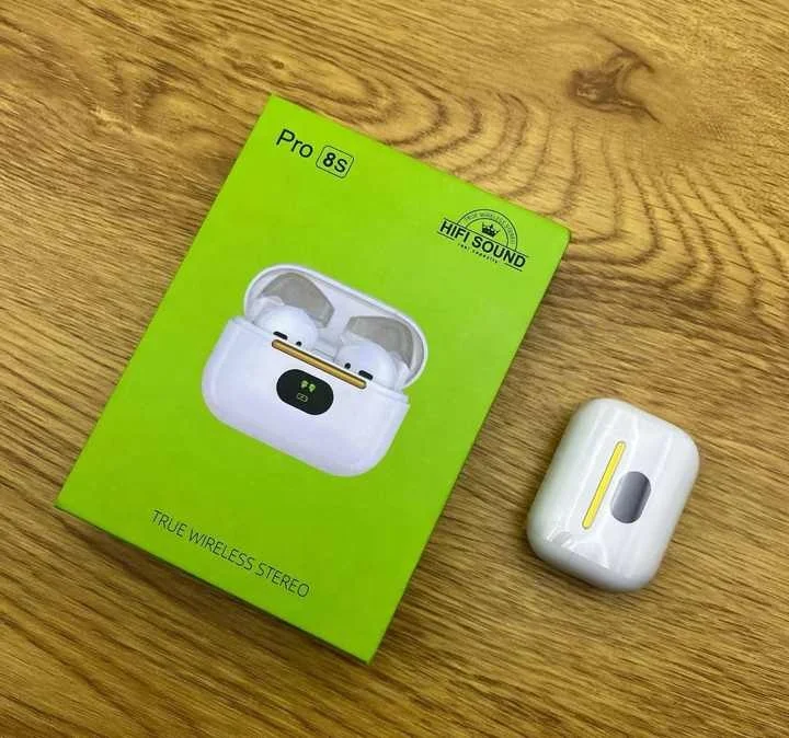 Genérico Écouteurs Sans Fil, TWS, Bluetooth 5.3, Annulateur De Bruit ENC, Indicateur De Batterie à écran LED, Contrôle Du Volume Tactile, Son Hi-Fi, écouteurs De Sport (blanc