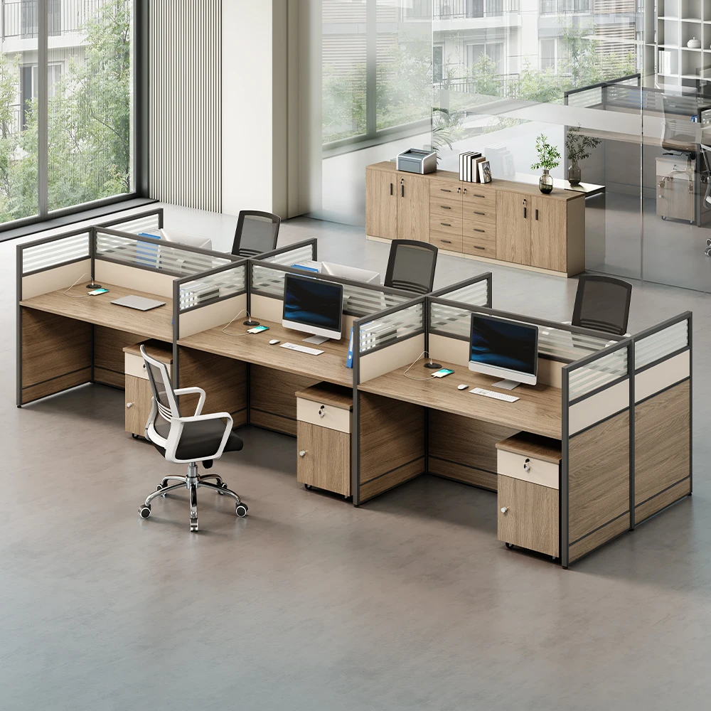 High Quality Modern Royal MDF Modular Office Desks 1.5m Wooden ...