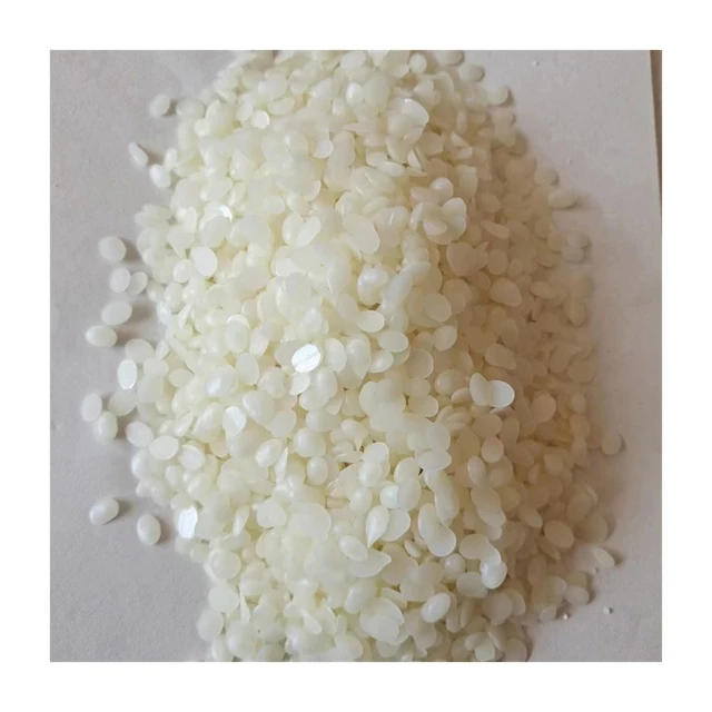 Factory cheap food grade lipstick raw material particles pure white cosmetics beeswax