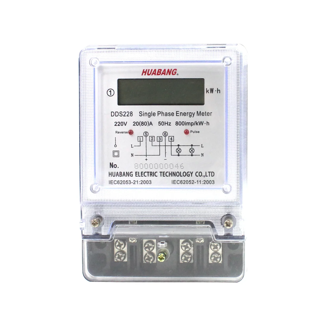 Single Phase Power Consumption Measurement Kwh 80a Power Meter - Buy ...