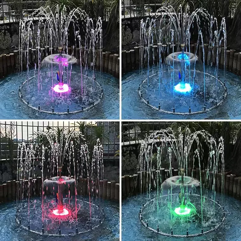 Lighted Musical Water Fountain for Garden Ponds and Pools Premium Stone Garden Product
