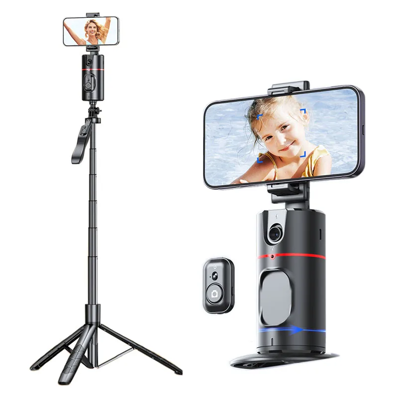 P02 360 Auto Face Tracking Gimbal Smartphone Video Vlog Gimbal Stabilizer Camera Gimbal Professional Mobile Phone Stabilizer