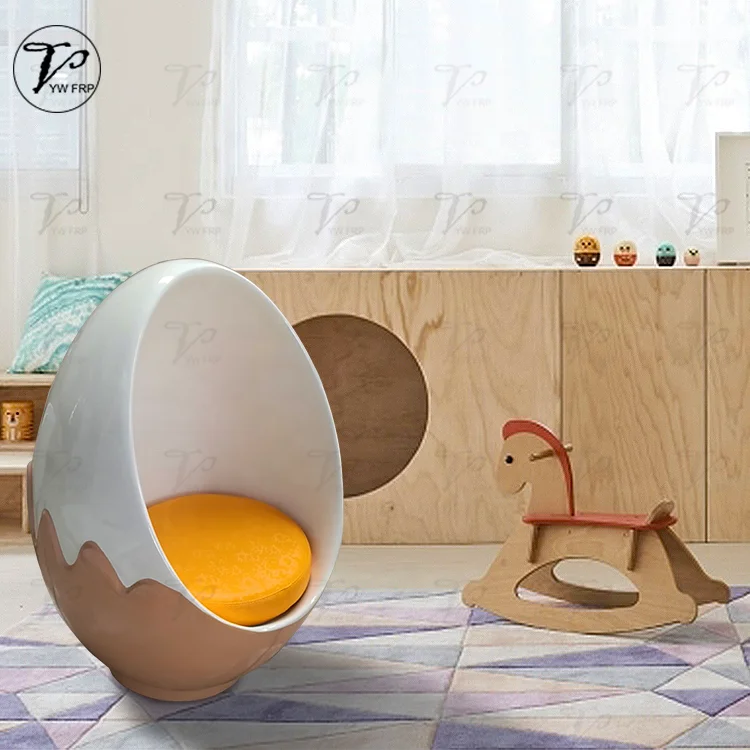 modern creative fiberglass adult size egg