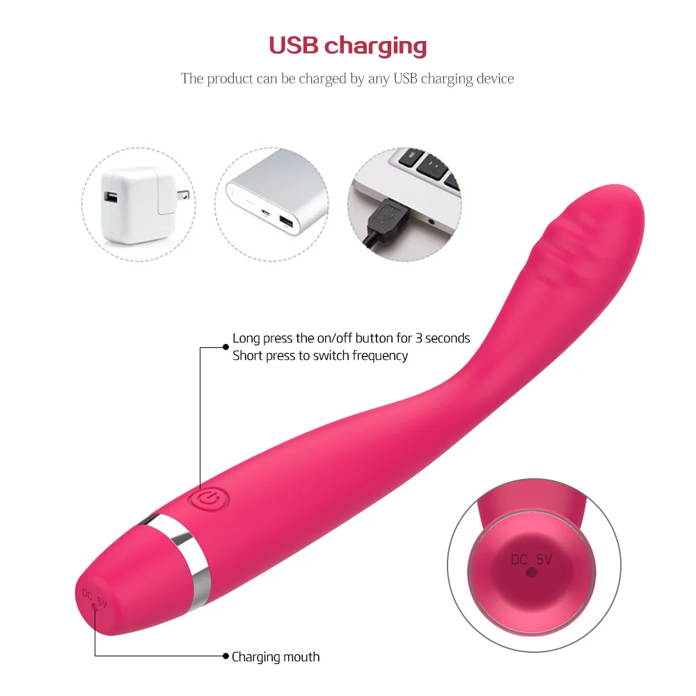 Top Selling Item Recharged G-point Vibration Stimulation AV Body Massage Stick Female Clitoral Vagina Massager Vibrator Machine