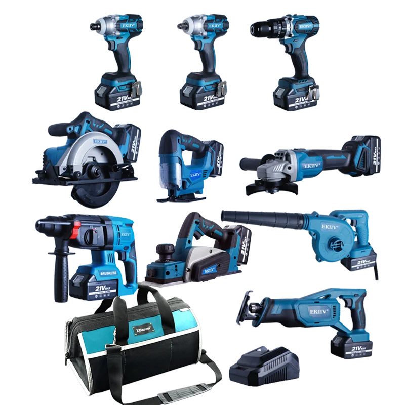 Brushless and Cordless Ingco Tool Set 18v 20v Combo Kits Cordless High Quality