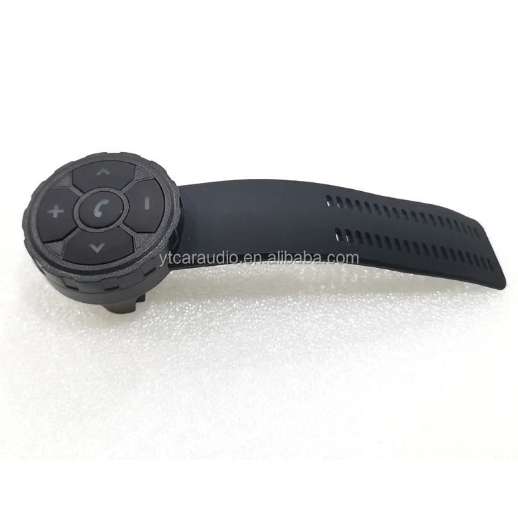 Universal Car Steering Wheel Control Button Wireless 6 Button Remote Control with Led Light for MP5 Android DVD  Player  Charge