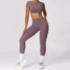top+leggings purple