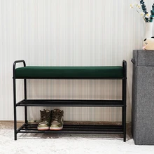 Wholesale Hot 2021 High Quality Shoe Racks New Design Simple Rugged Shoe Stool Change Shoe Bench