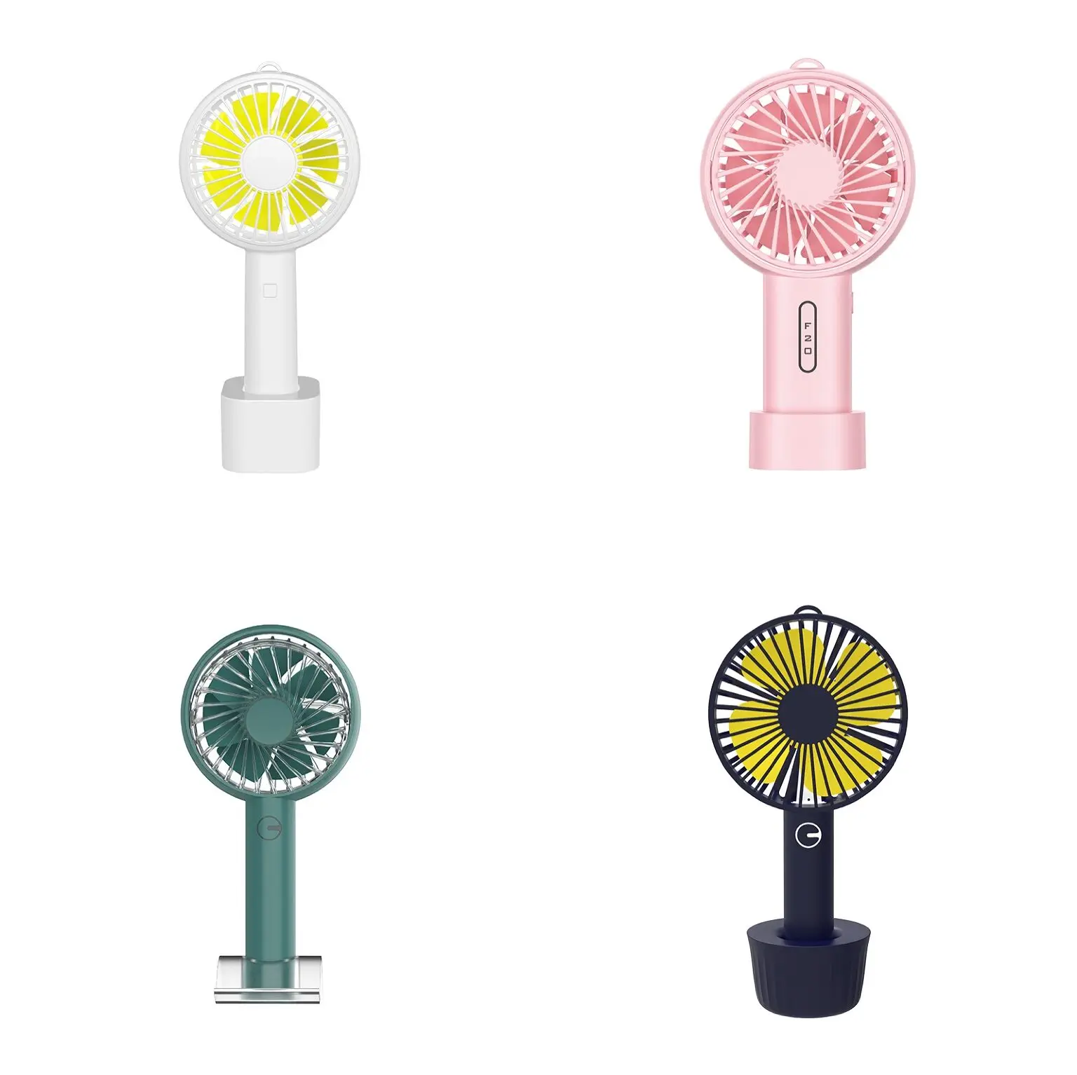 Light Mist Cooling Fan, LED, Battery, Plastic - detail 22