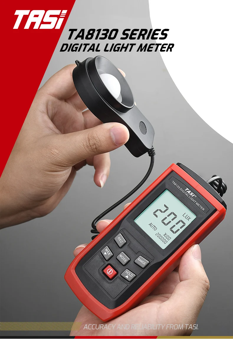Tasi Ta8133 Digital Light Meter Led Meter Photography Handheld Light