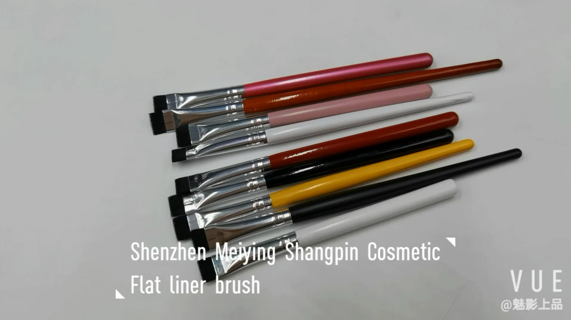 Super Thin Straight Bristles Flat Eye Definer Brush Thin Flat Eyeliner