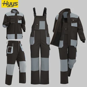 Safety Working Protective Wear Resistant Workerwear Uniform Work Suits Bib Pants Custom Logo Size Worker Overalls