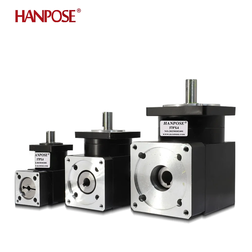 Hanpose populaarne müük 90° nurgaga samm-servomootor 57PX4 90% tõhususega, mootori pikkus 103 mm, servosamm-mootor