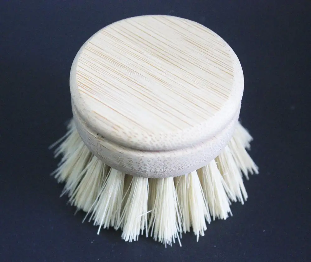 Щетка для чистки бамбука деревянная пляжная щетка отшлифованная головка с tampico волокном 100% recyle и nature