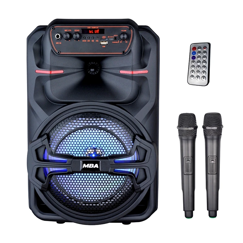 MBA Private Inch Portable Speaker Trolley Big Power Dj Bass