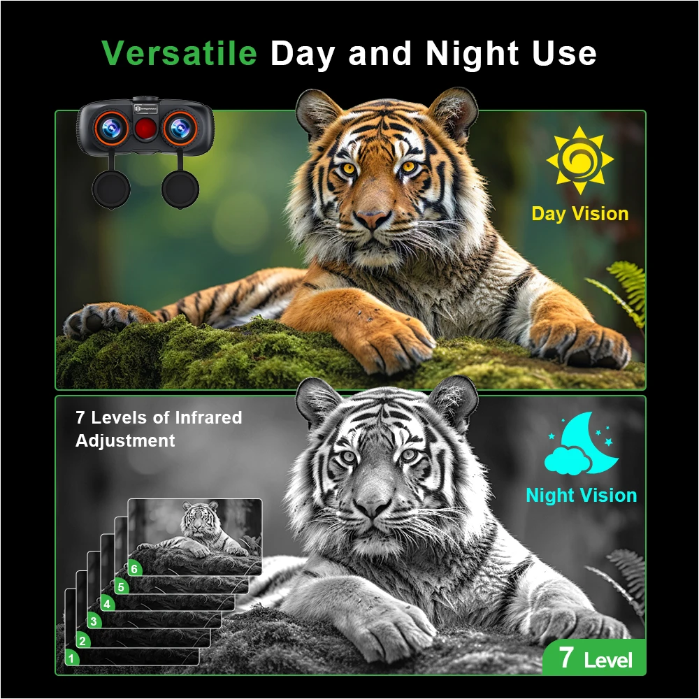 VRNV331 Naked Eye 3D VR Nachtsichtfernglas mit 4K-Video 6X Zoon 700 Meter Entfernung 5000 mAh Li-Akku – Detail 7