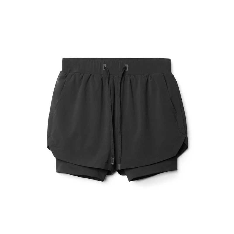 Wholesale Custom Sweat Shorts Compression 2 In 1 Print Designer Nylon ...