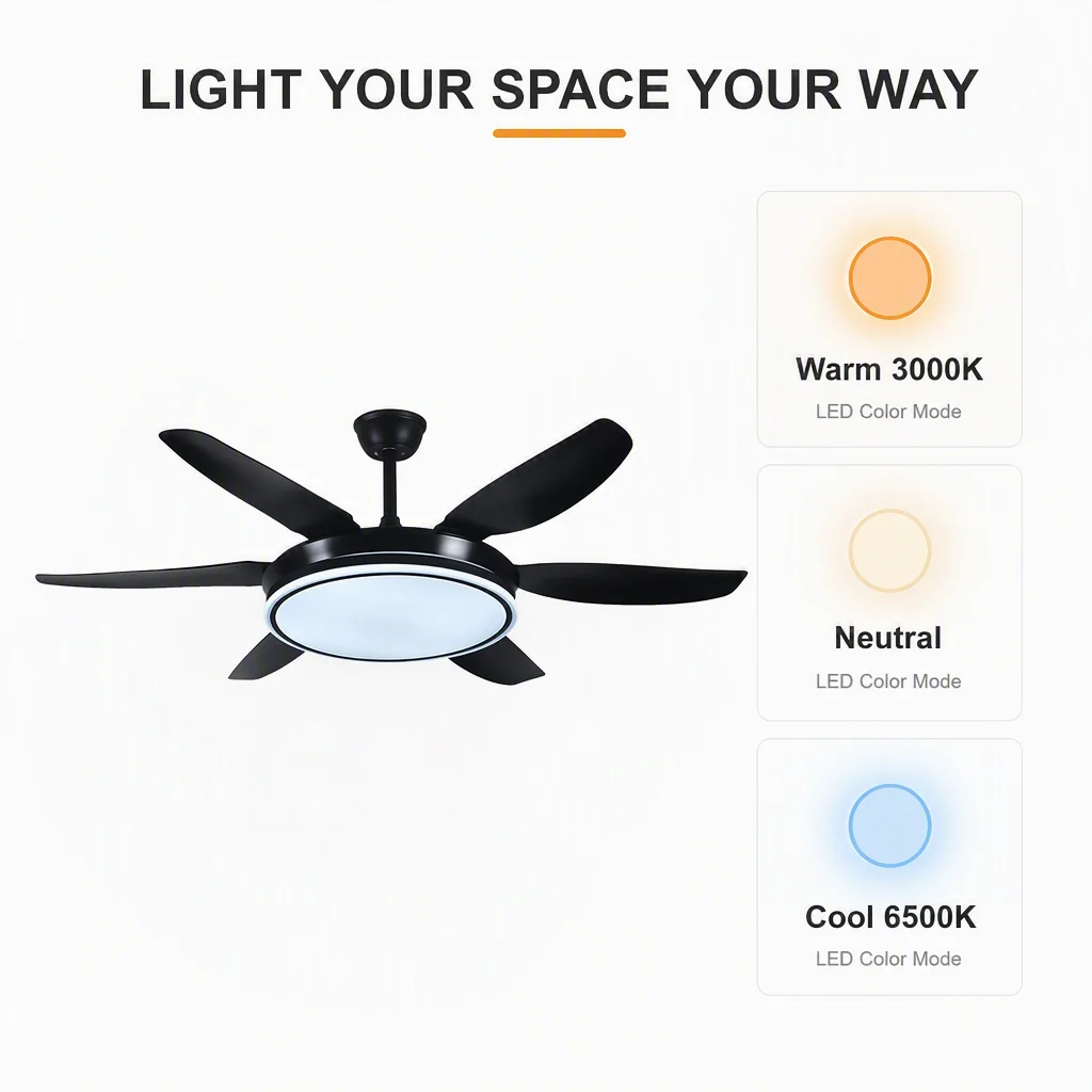 Ceiling Fan, LED, 6-Speed - detail 6