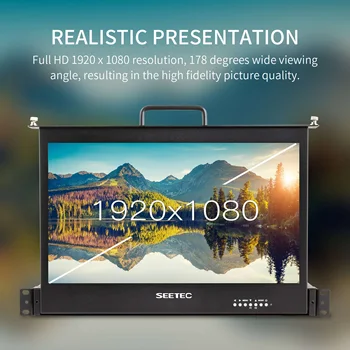 FEELWORLD SC173-HSD-56 17.3 Inch 1RU Professional Rack Mount Monitor Full HD with Multi-screen Option Boot Screen Customization detail image