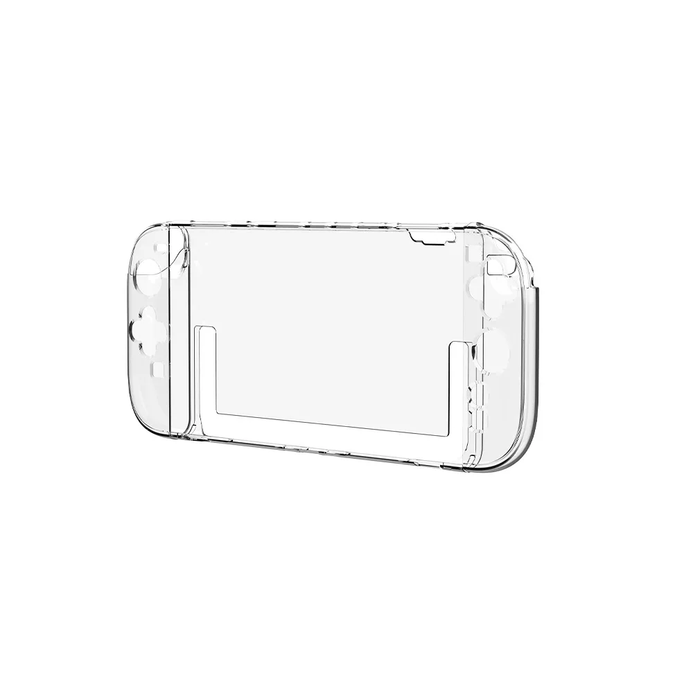product laudtec clear switch 2 game console split protective case pc crystal transparent for switch 2 protective case-6