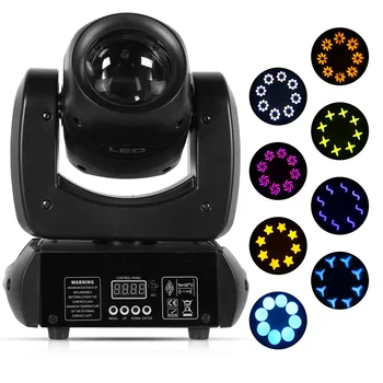 100W Moving Head Led Dmx Beam Stage Lighting Disco Spot Led Hd Big Lens Rgbw Mini Moving Head Light With Cooling Fan
