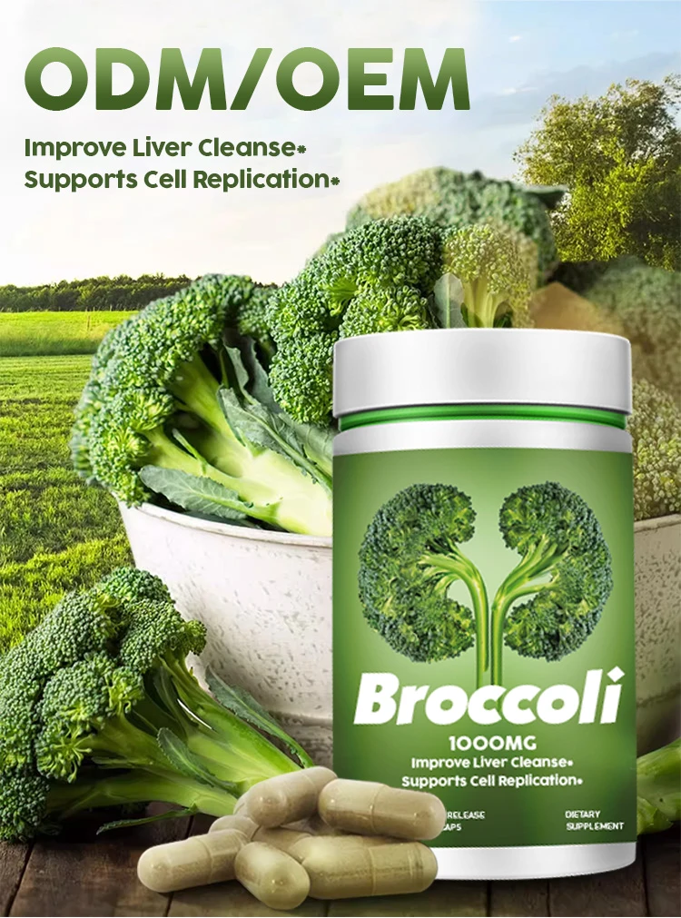Oem Herbal Supplement Improve Liver Cleanse 1000mg Broccoli Sprout