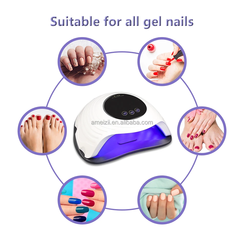 168w Uv Nail Lamp Seche Ongle Portable Home Nail Polish Gel Fast Drying ...