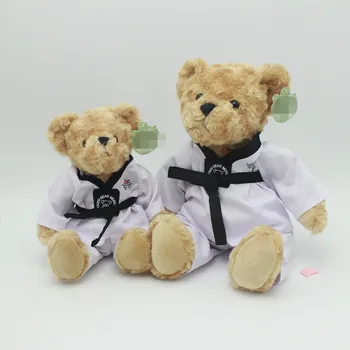 Taekwondo Teddy Bear Plush Toy - Detachable Clothing Gift