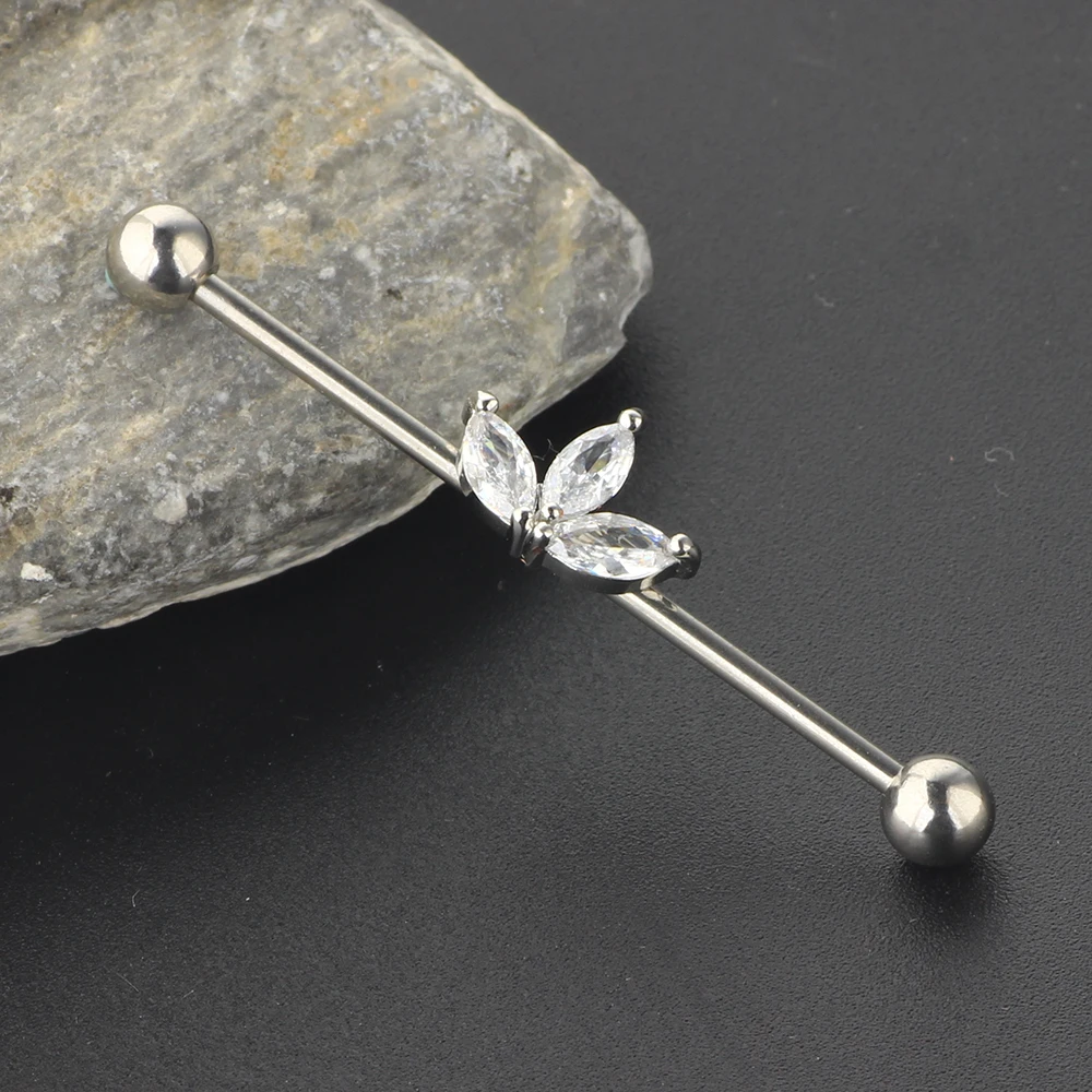 Piercing Naso 2 Orecchini Piercing A Croce In Acciaio Inox 8mm - Bilanciere Per Uomo E Donna Orecchini Croce Pendente - copertina