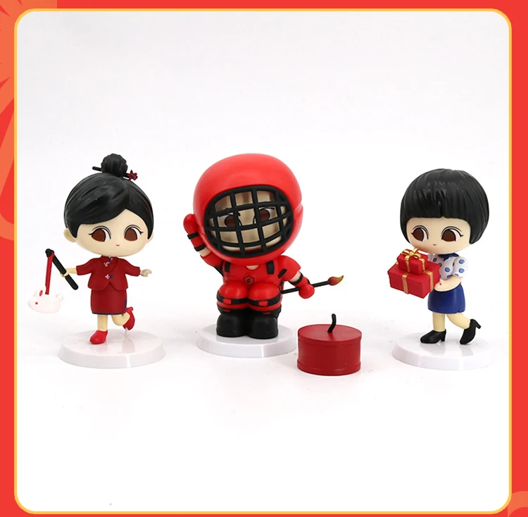 Factory Custom Made Rubber Vinyl Safe CE PVC Plastic Action Figure Dolls