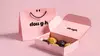 Ensemble de biscuits roses